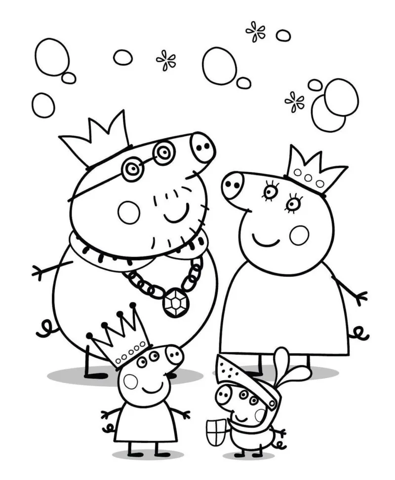 Desenhos para colorir da Peppa Pig 08 Desenhos para colorir da Peppa Pig 08
