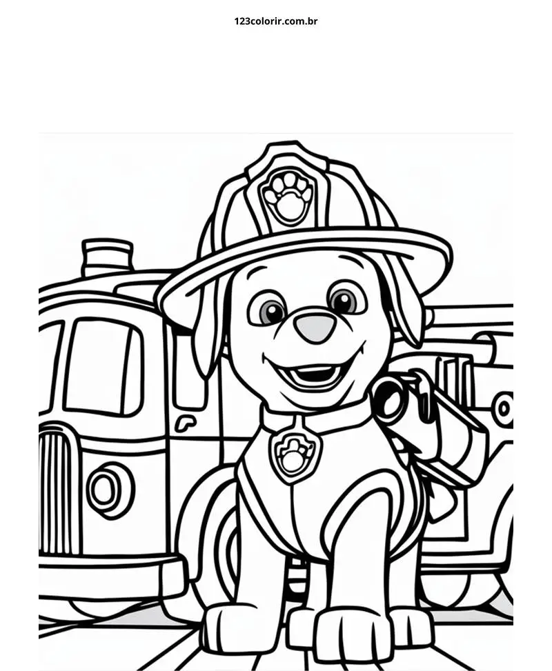 desenhos para colorir Patrulha Canina 015