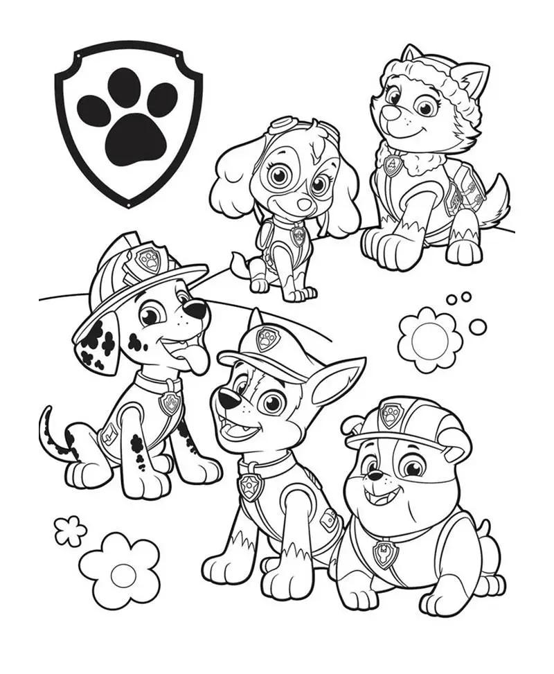 desenhos para colorir Patrulha Canina 016