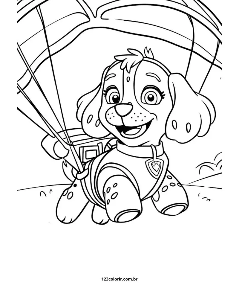 desenhos para colorir Patrulha Canina 017