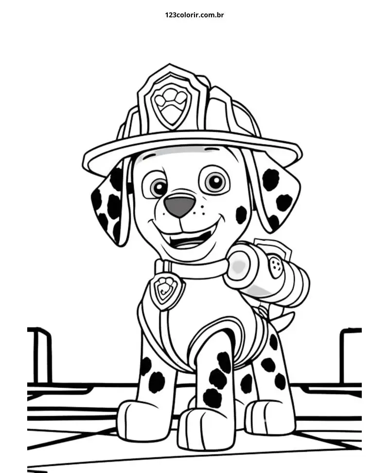 desenhos para colorir Patrulha Canina 023