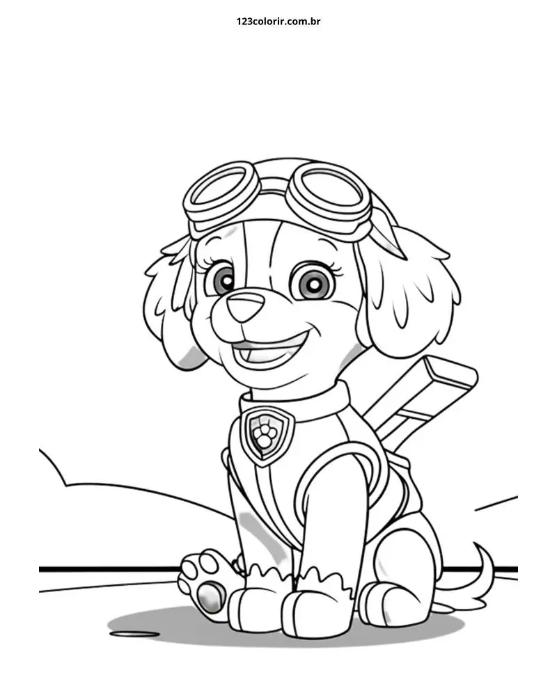 desenhos para colorir Patrulha Canina 025
