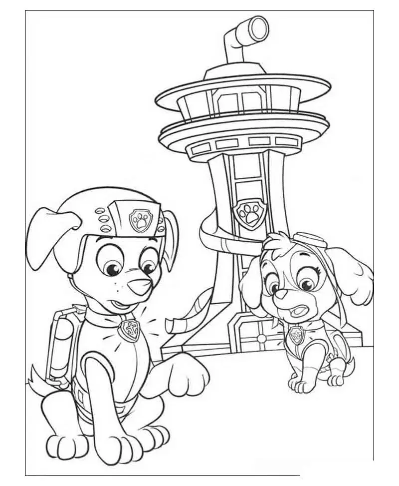 desenhos para colorir Patrulha Canina 113