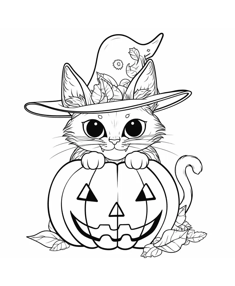 desenhos para colorir gato 03