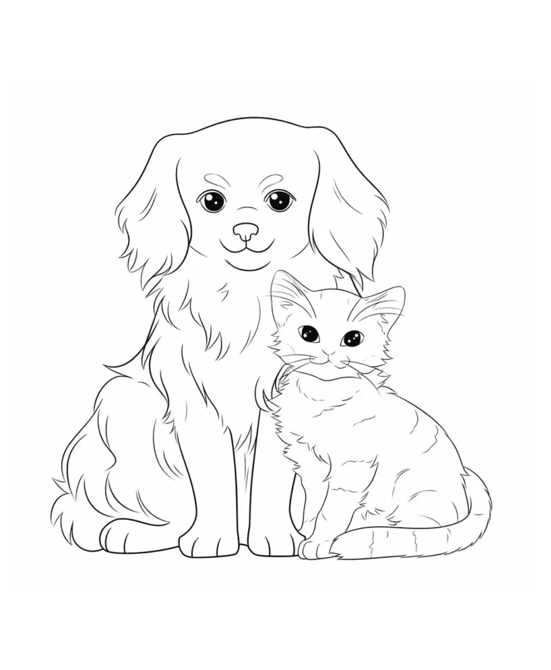 desenhos para colorir gato 13