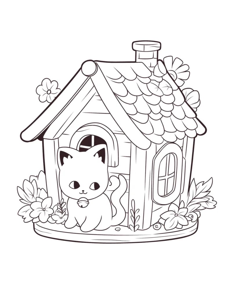 desenhos para colorir gato 14