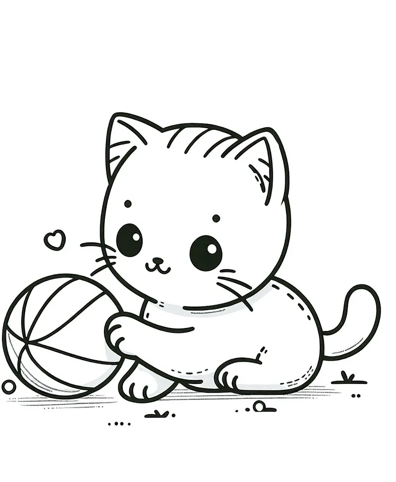 desenhos para colorir gato 18