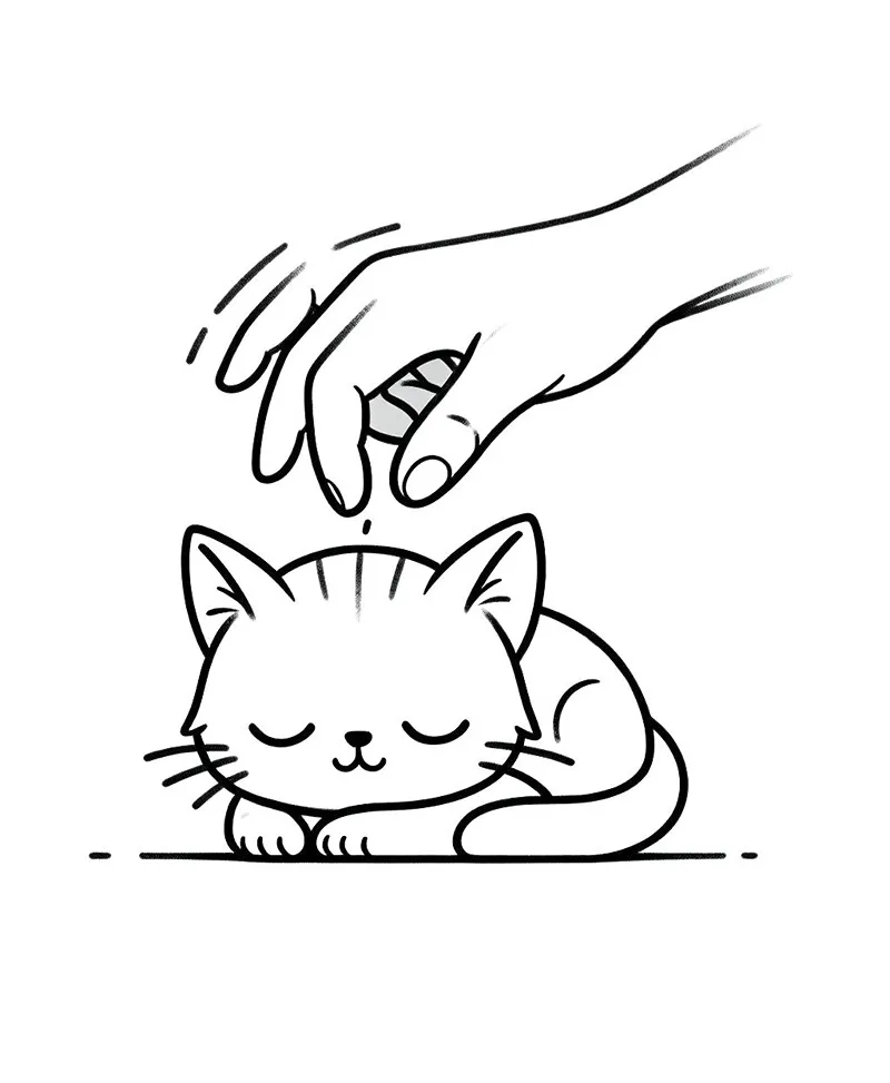 desenhos para colorir gato 19