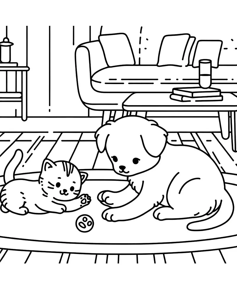 desenhos para colorir gato 23