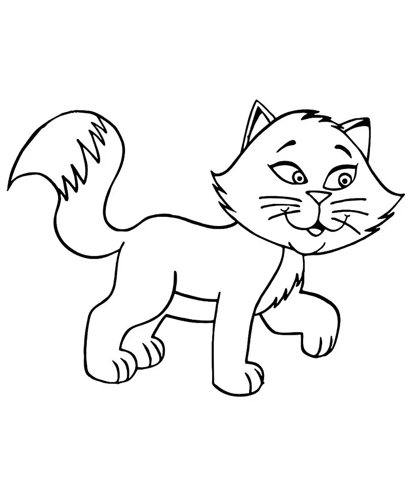 desenhos para colorir gato 33