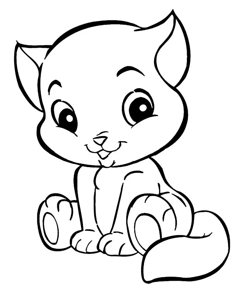 desenhos para colorir gato 35