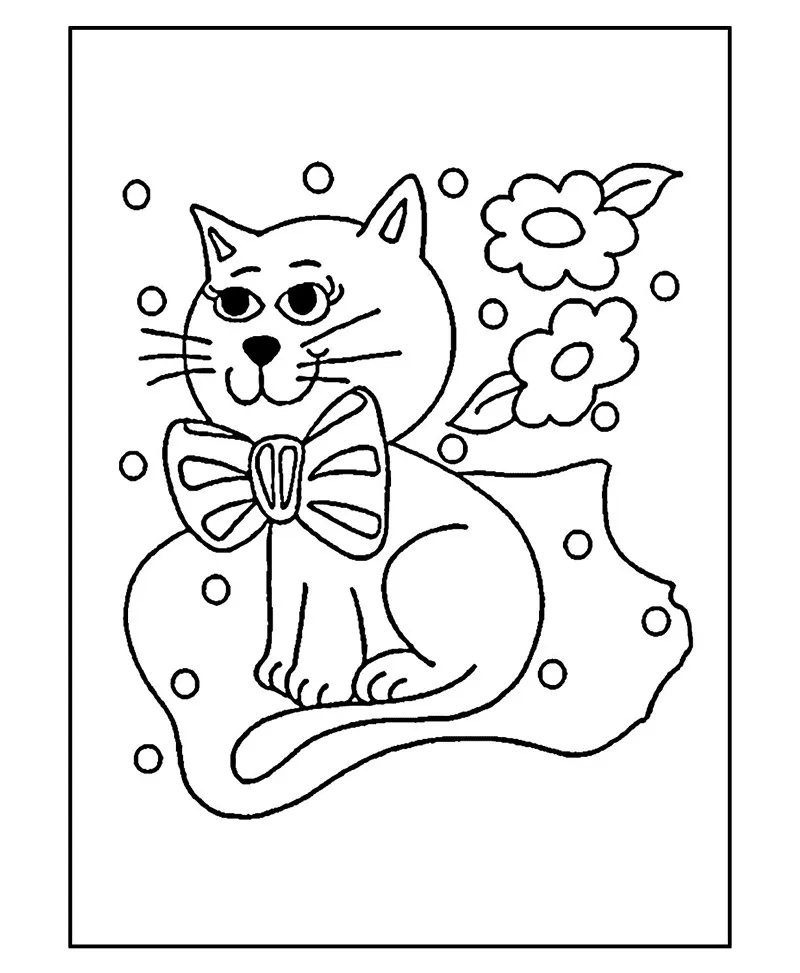 desenhos para colorir gato 36