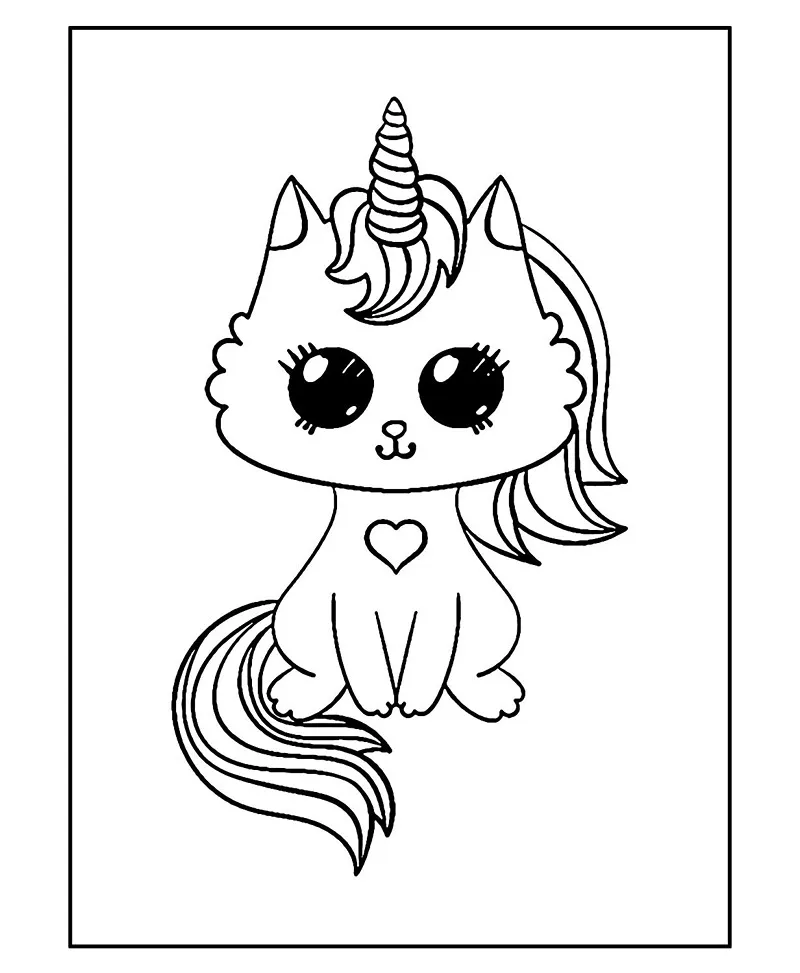 desenhos para colorir gato 44