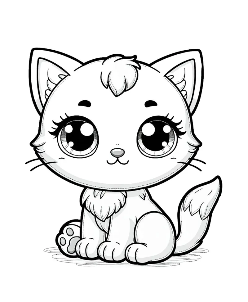 desenhos para colorir gato 49