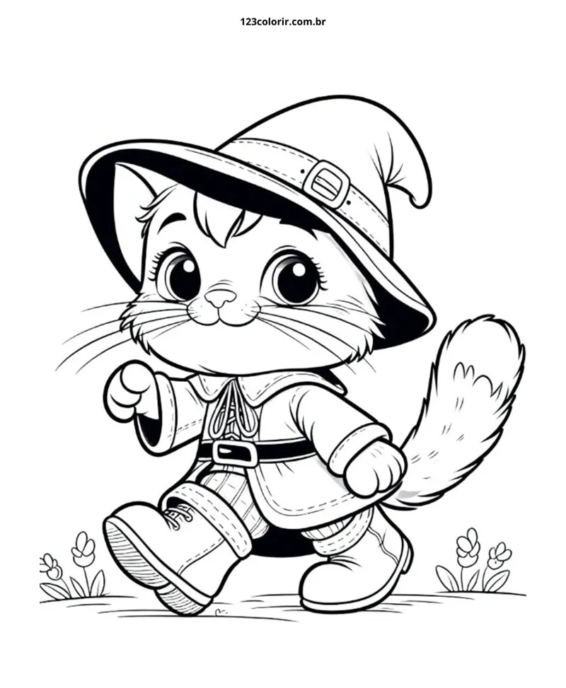 desenhos para colorir gato 50