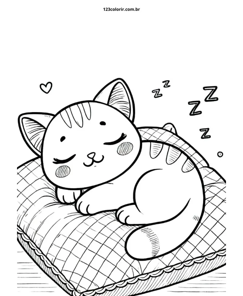 desenhos para colorir gato 51