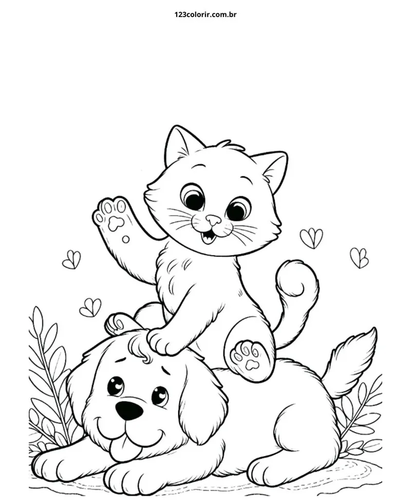 desenhos para colorir gato 52