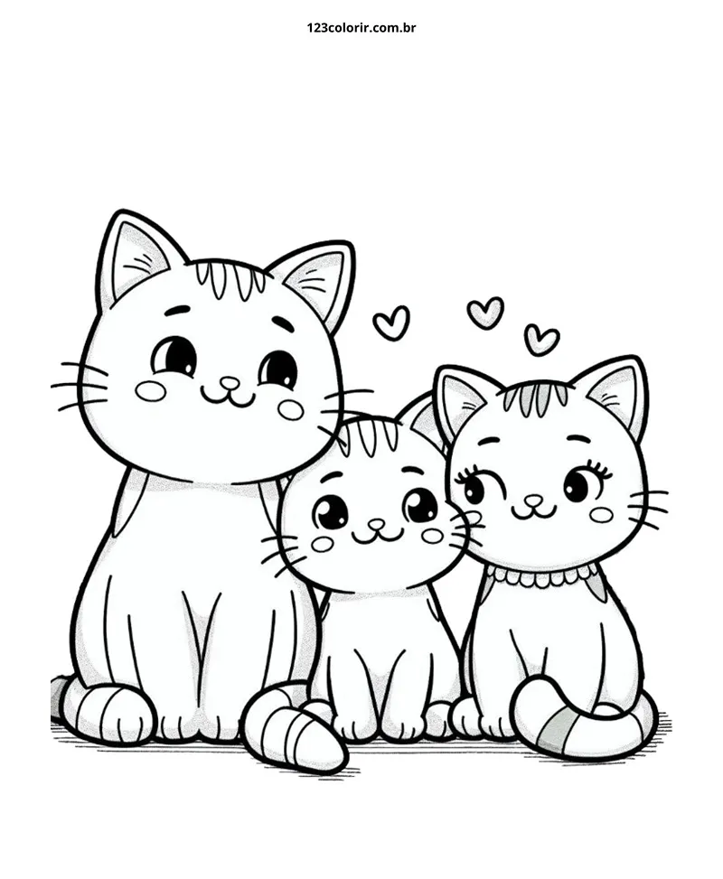 desenhos para colorir gato 59
