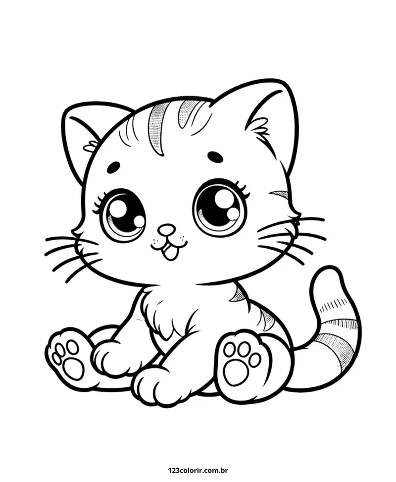 desenhos para colorir gato 60