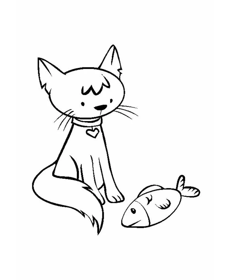 desenhos para colorir gato 61