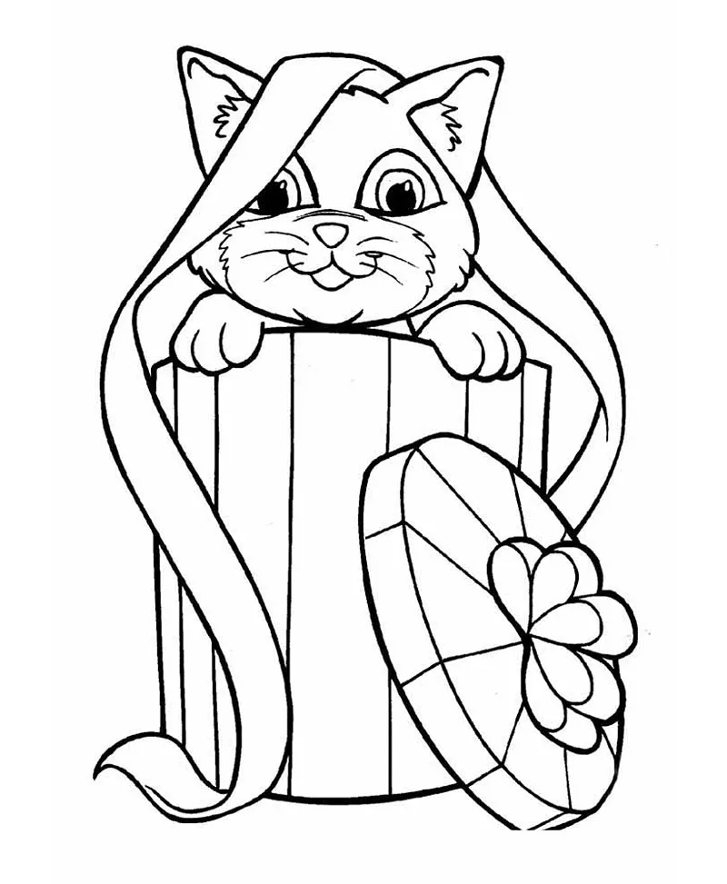 desenhos para colorir gato 62