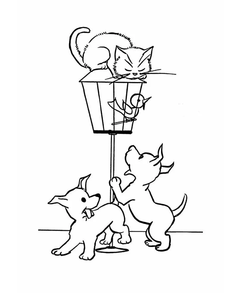 desenhos para colorir gato 63