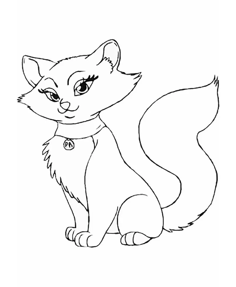 desenhos para colorir gato 65