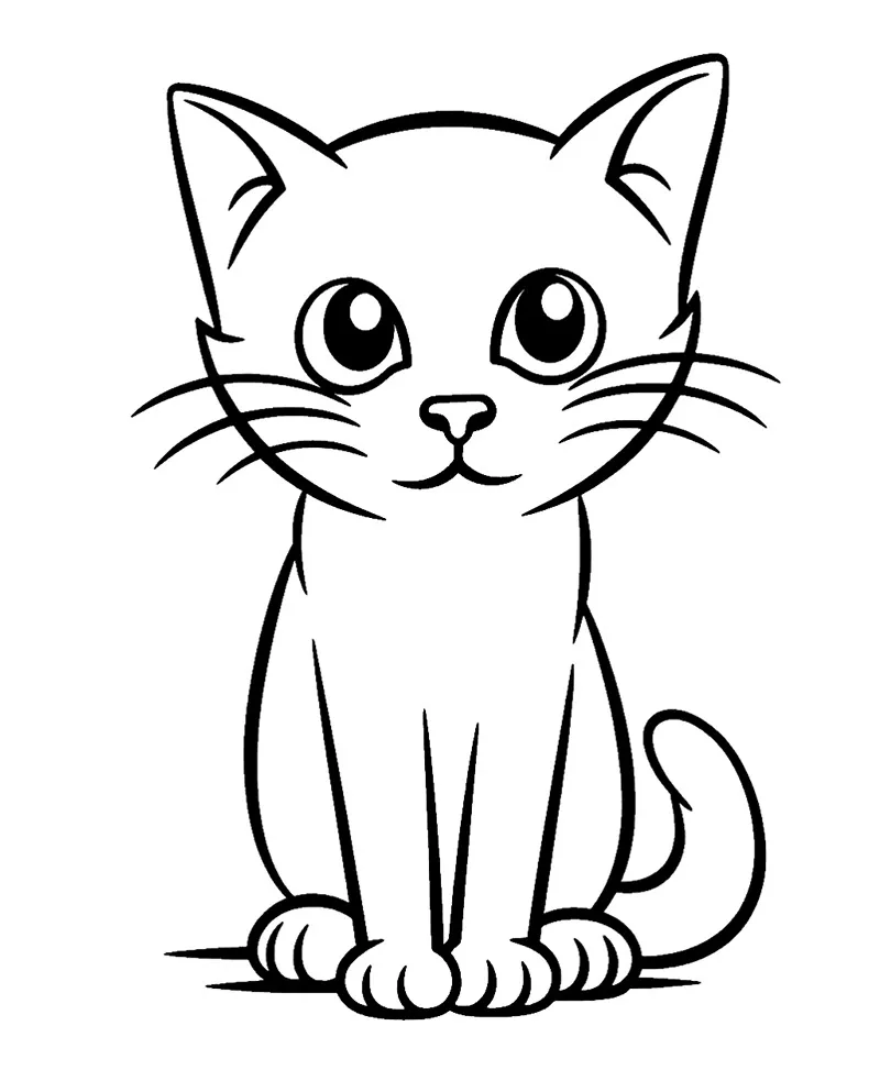 desenhos para colorir gato 66