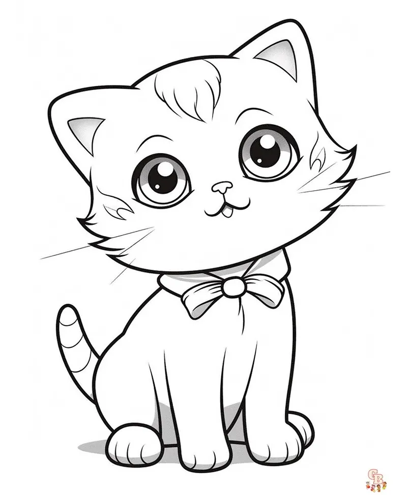 desenhos para colorir gato 67