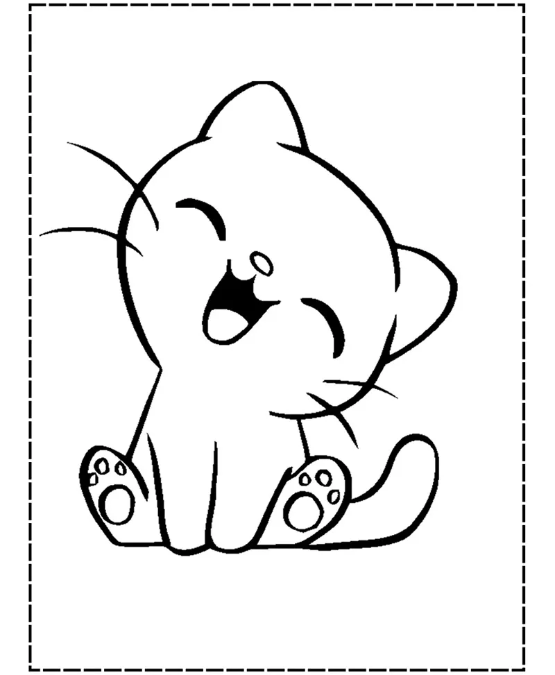 desenhos para colorir gato 68