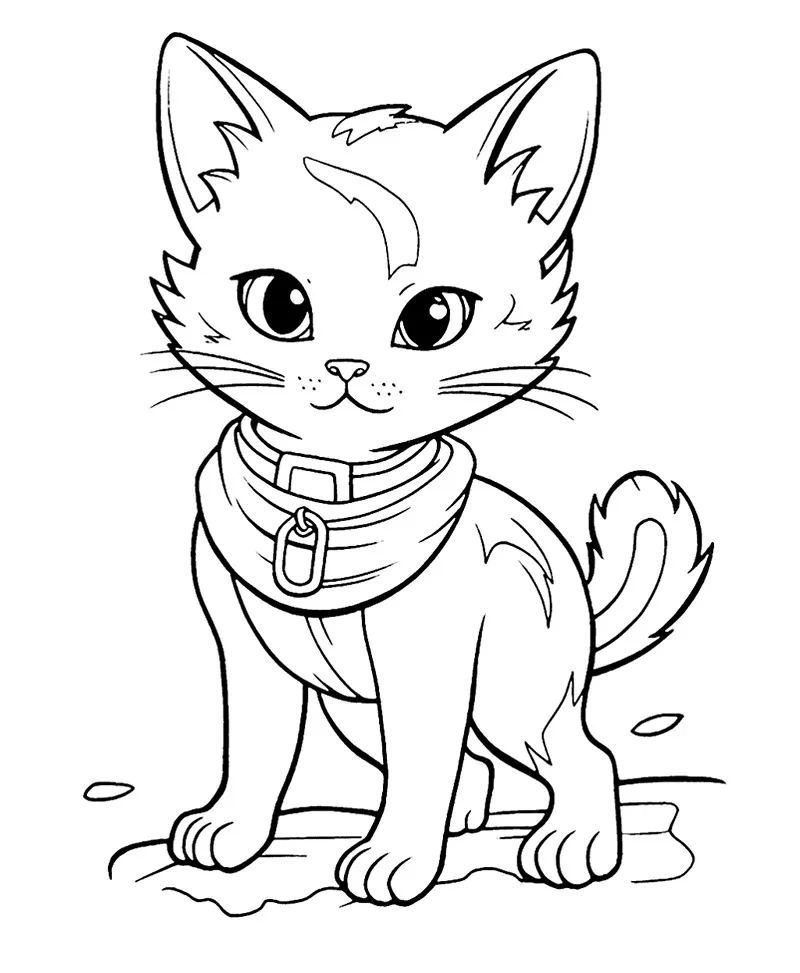 desenhos para colorir gato 69