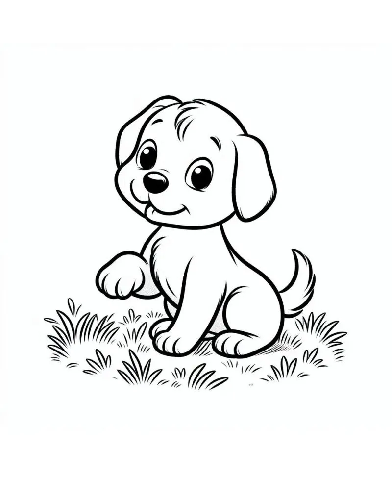 Desenhos de Cachorros Para Colorir 01 Desenhos de Cachorros Para Colorir 01