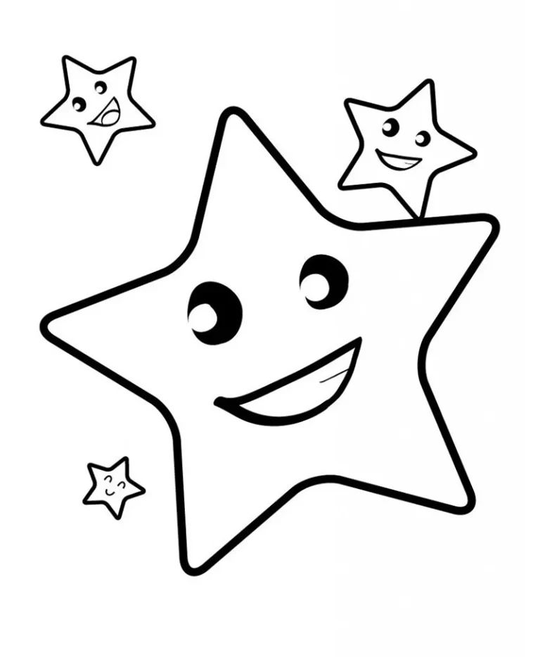 Estrelas para Imprimir – Páginas para Colorir Grátis